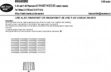 1/48 Mask F-4E, F-4G Phantom II Exhaust nozzles