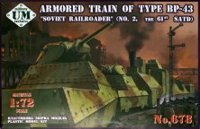 1/72 Armored train BP-43 Soviet Railroader
