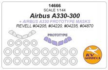 1/144 Irbus A330-300 canopy paint mask And wheel paint mask mask
