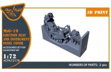 1/72 MiG-19P/PM Ejection seat & instrument panel cover