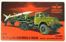 1/72 ZIL-131 with SA-2 SAM Missile and Trailer