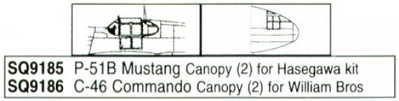 Canopy 1/72 Curtiss C-46 Commando S&M Models