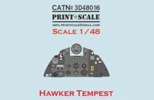 1/48 Instrument panel Hawker Tempest