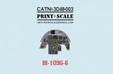 Print Scale 1/48 Tableau de bord Bf-109G-6