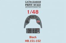 1/48 Instrumental panel Bloch MB.151/MB.152