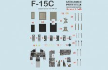 1/48 Instrumental panel McDonnell F-15C Eagle