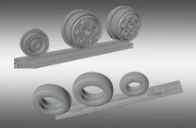 1/72 Lockheed-Martin F-35A/F-35B Lightning II wheels