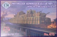 1/72 Motorized Armored Railcar MBV-2 with 76,2mm gun