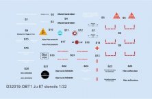 Junkers Ju-87 Stuka stencils 1/32