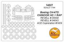 1/144 Boeing CH-47D Chinook HC.1 Raf canopy paint mask And wheel