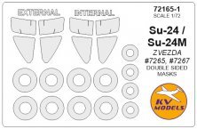 1/72 Sukhoi Su-24 Double-sided and wheels masks