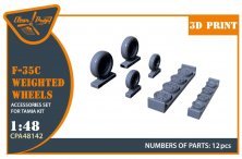 Clear Prop 1/48 F-35C Ensemble de roues Clear Prop 1/48 F-35C Ensemble de roues