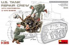 1/35 US Tank Repair Crew with Continental W-670 Engine