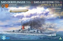 1/700 Sms Derfflinger 1916, Sms Lutzow 1916 & Zeppelin Q Class A