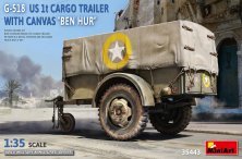 1/35 G-518 US 1t Cargo Trailer with Canvas Ben Hur