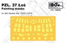 1/72 Pzl PZL.37A Los Canopy Painting Masks