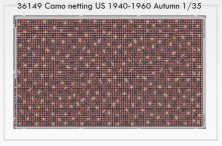 1/35 Camo netting US 1940-1960 Autumn