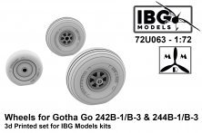 1/72 Wheels for Gotha Go-242B-1/B-3 & Go-244B-1/B-3 wheels