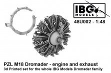 IBG 1/48 PZL M18 Dromader Moteur et �chappement
