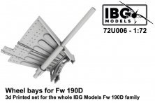 1/72 Wheel bays for Fw 190D family