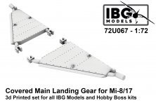 1/72 Covered main landing gear Mil Mi-8 and Mi-17 for Ibg Models