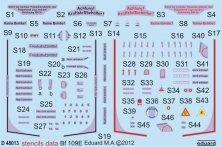 1/48 Bf 109E stencils