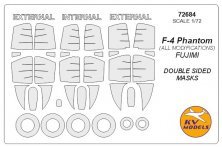 1/72 McDonnell F-4 Phantom double sided masks