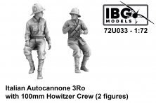 1/72 Italian Autocannone 3Ro with 100mm Howitzer Crew