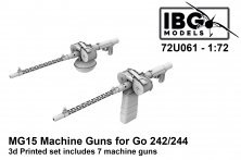 1/72 Gotha Go-242A-1/Go-244 MG15 Machine Guns for IBG