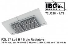 1/72 Radiators for PZL 37 Los B/B bis