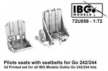 1/72 Pilots seats for Go 242/244