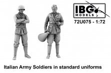 1/72 Italian Army Soldiers in standard uniforms