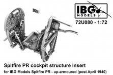 1/72 Spitfire PR Cockpit structure insert