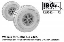 1/72 Gotha Go-242A-1/Go-244 wheels for IBG