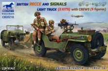 1/35 British Recce and signals light truck with 5 crew