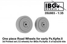 1/35 One piece road wheels for Pz.Kpfw.II a1/a2/a3/b