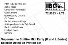 IBG Models 1/72 Spitfire Mk.I Early K & L D�tails Ext�rieurs