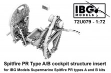 1/72 Spitfire PR Type A/B/C/E Cockpit structure