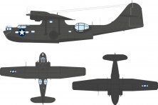 Eduard Masque 1/48 PBY-5A US National Insignia Stars & Bars