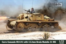 IBG Models Carro Comando M14/41 13.2mm Br.Modello 31 1/72