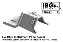 1/72 Instrument Panel Cover for Fw 190D