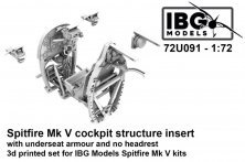 IBG Models Cockpit Spitfire Mk.V 1/72 avec blindage