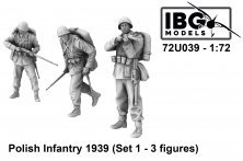 1/72 Polish Infantry 1939 Set No.1, 3 figure