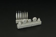 1/144 P-38 wheels & propellers