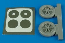 1/32 Aires Upgrade set: Bf 109E wheels