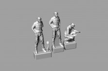 1/144 US Navy Sailors WWII 3 figure