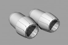 1/72 F/A-18 A/B/C/D Hornet GE F404 engine nozzle