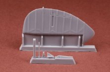1/24 Supermarine Spitfire broad chord rudder for Airfix Mk.IXc