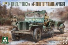 1/35 U.S. Army Utility Truck, Utility Trailer & MP Figure