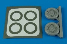 1/48 J35 Draken wheels & paint masks (HASEGAWA)